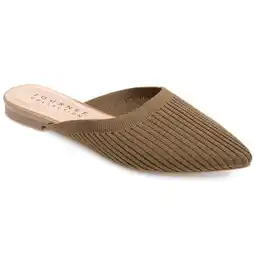 Walmart Journee Womens Aniee Slip On Almond Toe Mule Flats offer