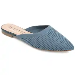 Walmart Journee Womens Aniee Slip On Almond Toe Mule Flats offer