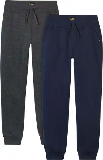 Walmart Lee Boys' Sweatpants - 2 Pack Basic Cozy Active Fleece Jogger Pants with Pockets (4-20) offer