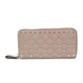 Walmart Pre-Owned Valentino Garavani Rockstud Spike NW2P0P00 Women's Calfskin Long Wallet... (Good) offer