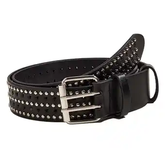 Walmart Fashion Men Rivet Belt Waistbelt Adjustable PU Leather Punk Pin Buckle for Dress black offer