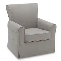 Walmart Delta Children Benbridge Glider Swivel Rocker Chair, Dove Grey/Soft Grey Welt offer