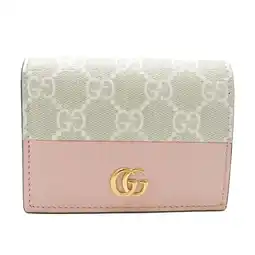 Walmart Pre-Owned Gucci GG Supreme Double G Card Case Wallet 658610 Women's GG... (Good) offer