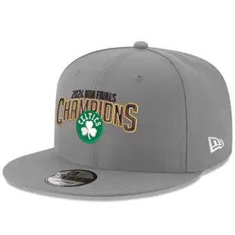 Walmart Men's New Era Gray Boston Celtics 2024 NBA Finals Champions Arched 9FIFTY Snapback Hat offer