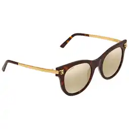 Walmart CARTIER Bronze Lens Havana 50-22-140MM Women's Sunglasses CT0024S 002 offer