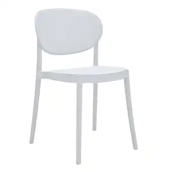 Walmart Benjara Heem 19 Inch Side Dining Chair Set of 4, Armless, Indoor Outdoor, White offer