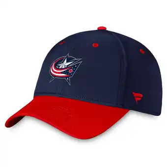 Walmart Men's Fanatics Navy/Red Columbus Blue Jackets Authentic Pro Rink Two-Tone Flex Hat offer