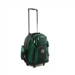 Walmart Transworld 738131-GRN Roll-Away Deluxe Rolling Backpack- Green offer