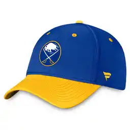 Walmart Men's Fanatics Royal/Gold Buffalo Sabres Authentic Pro Rink Two-Tone Flex Hat offer