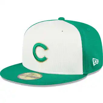 Walmart Men's New Era White/Green Chicago Cubs 2024 St. Patrick's Day 59FIFTY Fitted Hat offer