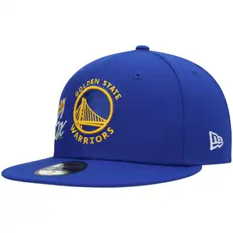 Walmart Men's New Era Royal Golden State Warriors 6x NBA Finals Champions Crown 59FIFTY Fitted Hat offer