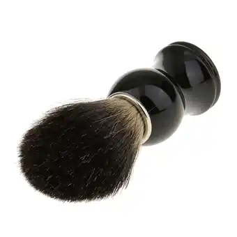 Walmart Men Salon Barber Shaving Brush Black Handle Beard Facial Cleaning Tool offer