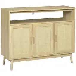 Walmart Buffet Cabinet With Rattan Doors - Sideboards with Pinewood Legs offer