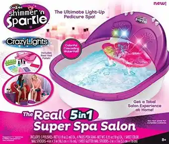 Walmart Shimmer N Sparkle the Real Super Foot Spa Salon by Cra-Z-Art offer