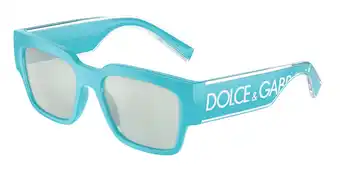 Walmart Dolce & Gabbana DG 6184 Plastic Unisex Square Sunglasses Azure 52mm Adult offer