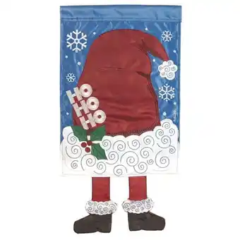 Walmart Magnolia Gardens M011499 13 x 18 in. Santa Hat Double Applique Garden Flag offer