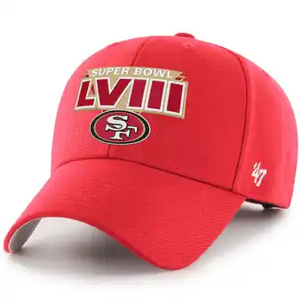 Walmart Men's '47 Scarlet San Francisco 49ers Super Bowl LVIII MVP Adjustable Hat offer