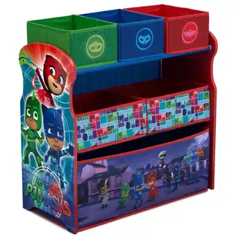 Walmart PJ Masks 6 Bin Design and Store Toy Organizer by Delta Children, Greenguard Gold Certified offer