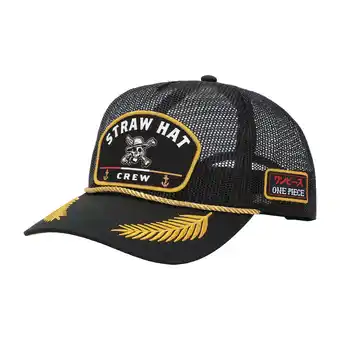 Walmart One Piece Live Action Straw Hat Crew Gray Retro Full Mesh Hat-OSFA offer