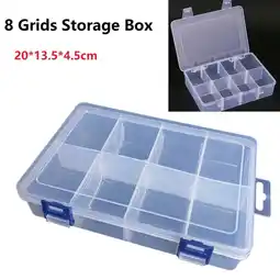 Walmart Adjustable 8 Grids Compartment Plastic Storage Box Screw Holder Case Organizer offer