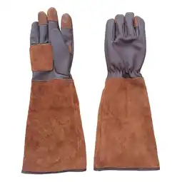 Walmart oshhnii Gardening Gloves Anti Stab Breathable Professional PU Leather Garden Gifts Tools XL offer