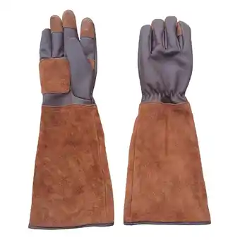 Walmart oshhnii Gardening Gloves Anti Stab Breathable Professional PU Leather Garden Gifts Tools XL offer