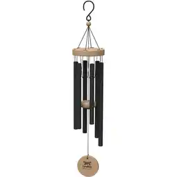 Walmart Panacea Products 24 in. Nordic Habitat Wind Chime with Matte Finish - Black offer