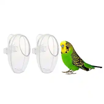 Walmart 2pc Bird Clean Cup Feeder and Water Feeding Bowl Birds Cage Accessory offer