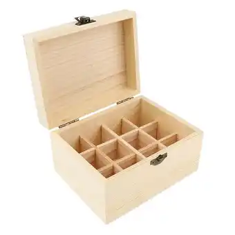 Walmart Adjustable Compartments 12 Slots Essential Oil Wood Storage Box Display Carry offer