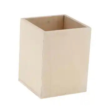 Walmart Blank Unfinished Container Square Design Storage Box for Kids Craft offer