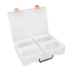 Walmart Portable Photo Storage Box Holder with Handle Rectangle Keeper Clear offer