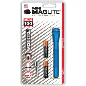 Walmart MAGLITE SP32016 111-lumen Mini Maglite LED Flashlight (black) offer