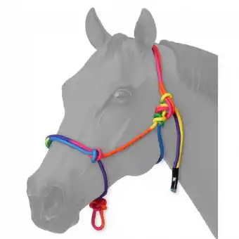 Walmart Tough1 Mini Rainbow Rope Halter Large offer