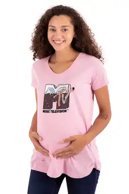 Walmart Cool Retro MTV Soda Pop Drink Logo Women's Maternity T Shirt Tee Brisco Brands S offer