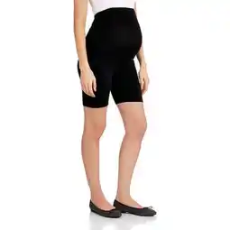 Walmart Oh! Mamma Maternity Full Panel Knit Bermuda Shorts offer