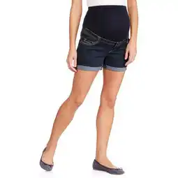 Walmart Maternity Oh! Mamma Shorts Double Rolled Cuff with Full Panel offer