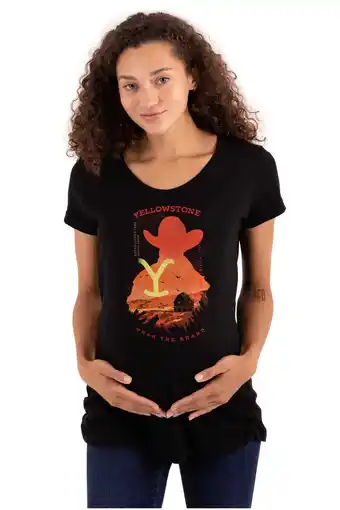 Walmart Y Yellowstone Cowboy Wear The Brand Women's Maternity T Shirt Tee Brisco Brands S offer