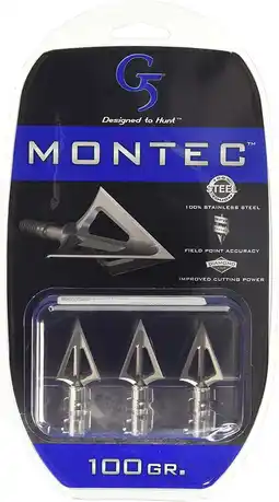 Walmart G5 Outdoors Montec 100-Grain 3 Count per Pack Broadhead offer