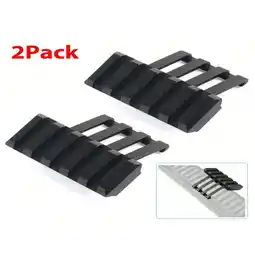 Walmart QUTETN STONESKY 2Pcs Low Profile Tactical 45 Degree Offset Angle Mount Picatinny Weaver Rail offer