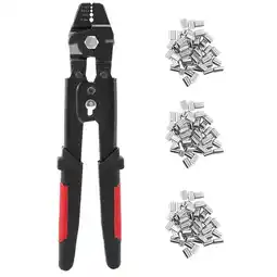 Walmart Wire Rope Crimping Tool Wire Rope Swager Crimpers Fishing Plier with Crimp Sleeves Kit offer