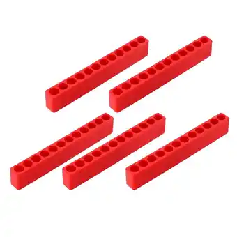 Walmart 5pcs 6/12 Holes Screwdriver Bit Holder Storage Case Organizer - as described, 12-Hole Red offer