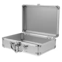 Walmart Raindrops Portable Aluminum Alloy Tool Box, Silver offer