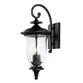 Walmart SAFAVIEH Dowell 2-Light LED Black Metal Wall Sconce with Clear Shade, Set of 2 offer