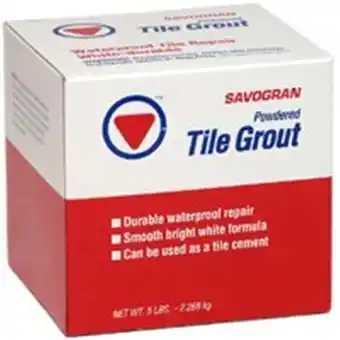 Walmart Savogran 12842 5lb Powdered Tile Grout, White, 5 lb offer