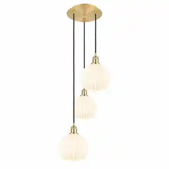 Walmart Innovations Lighting 113B-3P-31-15 White Venetian Pendant White Venetian 3 Light 15 Wide offer