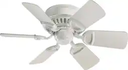 Walmart Quorum International Q51306 Indoor Ceiling Fan From The Medallion 30 Collection - White offer