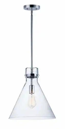 Walmart Maxim 26119CDPC 14 in. Seafarer One-Light Single Pendant Ceiling Light, Polished Chrome offer