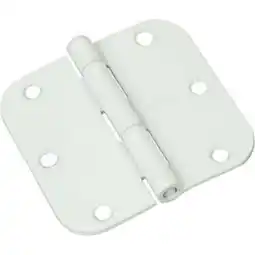 Walmart National Hardware - V512 3.5RC5/8 3-1/2 Plain Bearing 5/8R Mortise Door Hinge, 3/pk - White offer