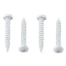 Walmart AP Products 012-PSQ50 W 8 X 1- 1/4 Pan Head Square Recess Screw, Pack of 50 - 1-1/4, White offer