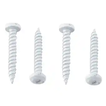 Walmart AP Products 012-PSQ50 W 8 X 1- 1/4 Pan Head Square Recess Screw, Pack of 50 - 1-1/4, White offer